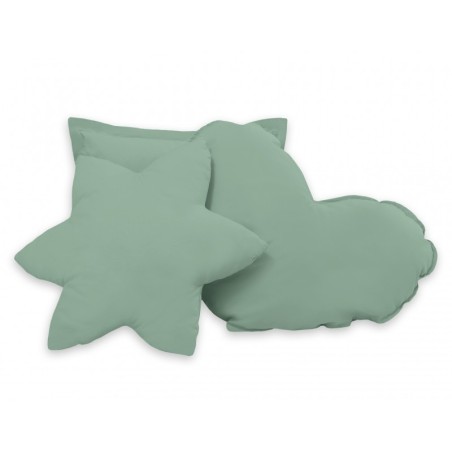 Tipi telk aluse ja patjadega + suled, pastell roheline