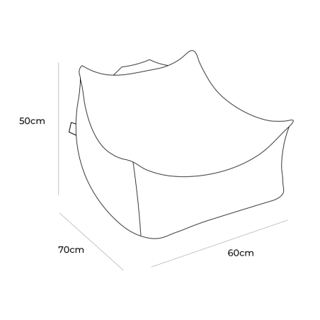 Kott-tool tumba Boucle Sako, valge