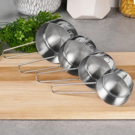 Terasest köögimõõtetopsid, 4 tk.