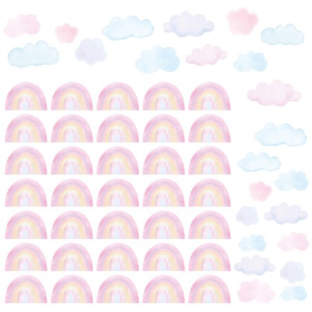 Seinakleebised väike vikerkaar, roosa | FreshDesign.ee