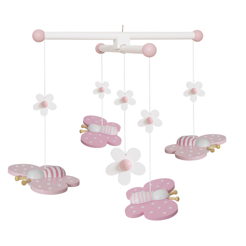 Beebi puidust Voodikarussell, liblikad | FreshDesign.ee