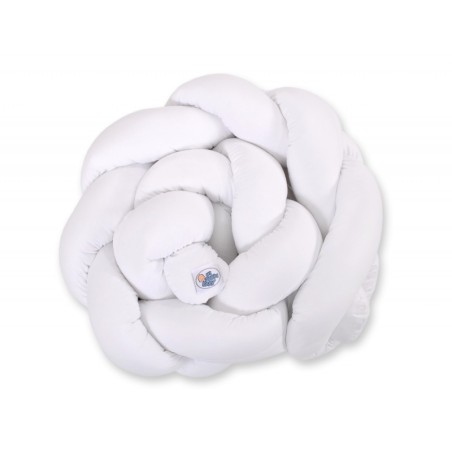 Punutud voodipehmendus 180 cm, valge | FreshDesign.ee