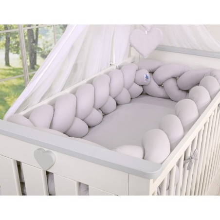 Punutud voodipehmendus XXL 360 cm, hall | FreshDesign.ee