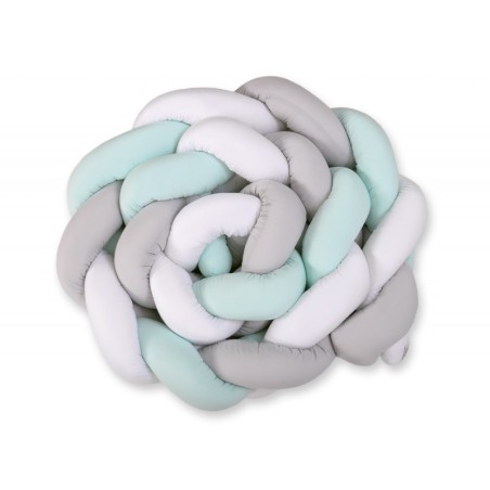 Punutud voodipehmendus XXL 360 cm, valge/h... | FreshDesign.ee