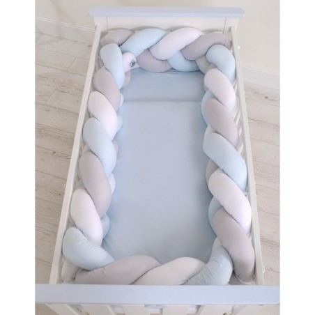 Punutud voodipehmendus XXL 360 cm, valge/h... | FreshDesign.ee