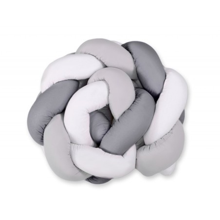 Punutud voodipehmendus 180 cm, hall/valge/... | FreshDesign.ee