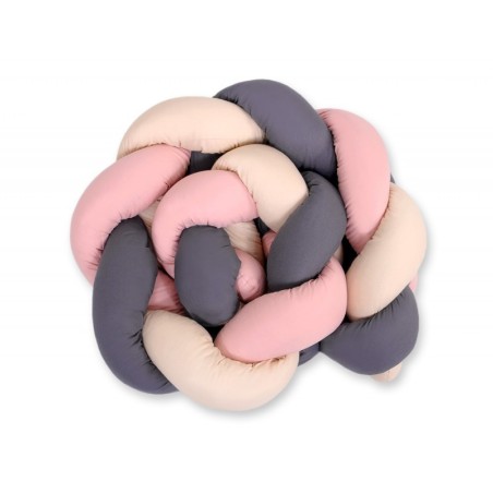 Punutud voodipehmendus 180 cm, beež/antrat... | FreshDesign.ee