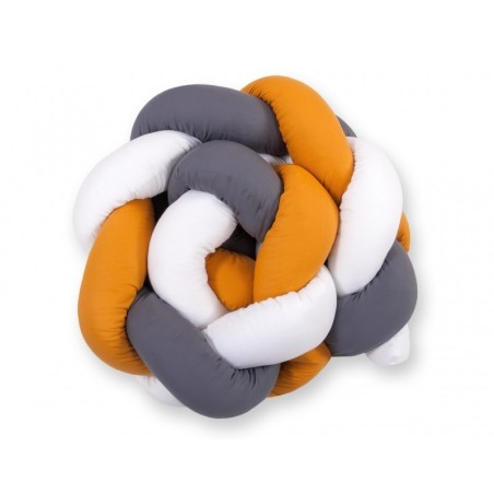 Punutud voodipehmendus 180 cm, valge/antra... | FreshDesign.ee