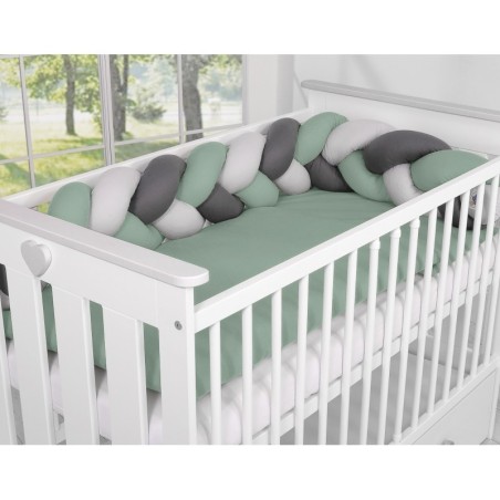 Punutud voodipehmendus 180 cm, pastell roh... | FreshDesign.ee