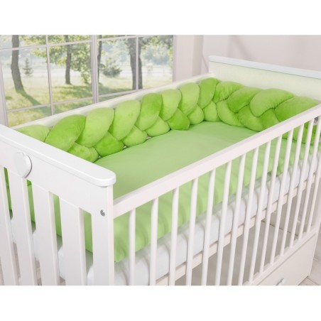 Punutud voodipehmendus Minky 180 cm, roheline