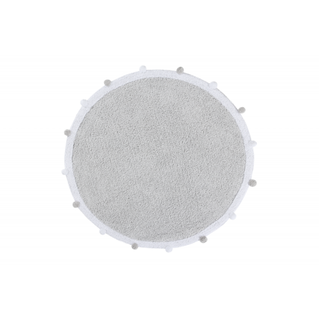 Pestav vaip Bubbly Light Grey Ø120 cm | FreshDesign.ee