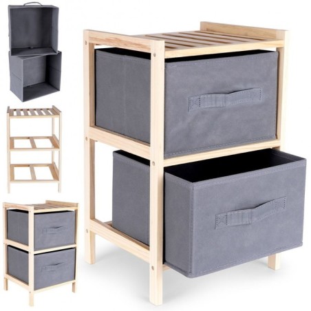 Puidust riiul kahe hall korviga