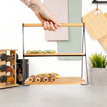 2-korruseline bambusest tordialus, 28x20x27,5 cm | FreshDesign.ee