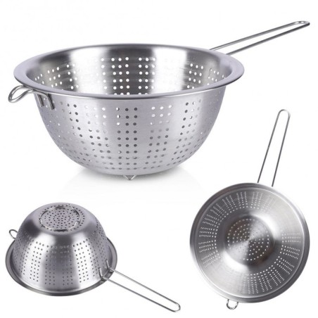 Käepidemega roostevabast terasest sõel 24 cm