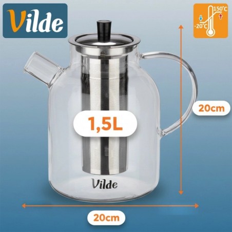 Kuumuskindlast klaasist teekann koos teetõ... | FreshDesign.ee