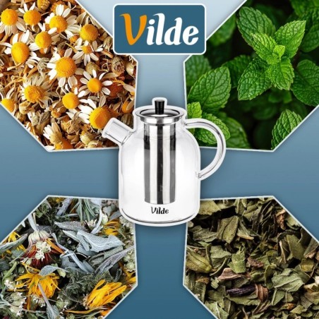 Kuumuskindlast klaasist teekann koos teetõ... | FreshDesign.ee