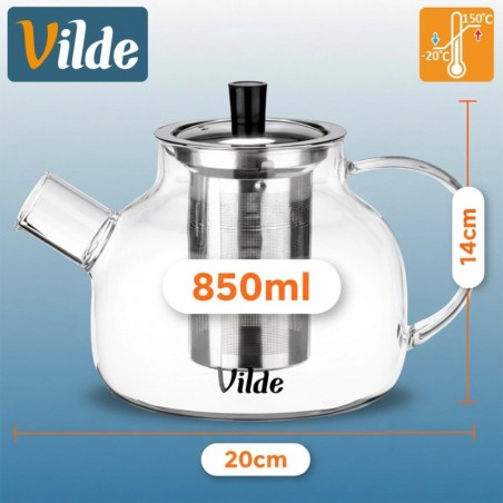 Kuumuskindlast klaasist teekann koos teetõ... | FreshDesign.ee