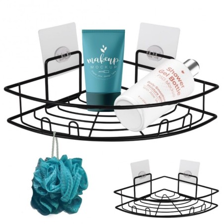 Vannitoa dušši nurgariiul, metall, must | FreshDesign.ee