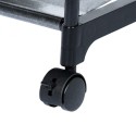 Riidestange riidenagi must ratastel 88x44x160 cm | FreshDesign.ee