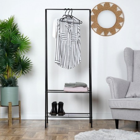 Riidestange riidenagi must metall 153 cm | FreshDesign.ee