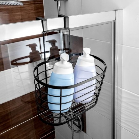 Must metall korv uksele 26.5x23.5x30.5 cm