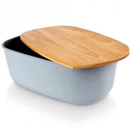 Leivakast lõikelauaga, hall, 39x23.5x15.5 cm | FreshDesign.ee