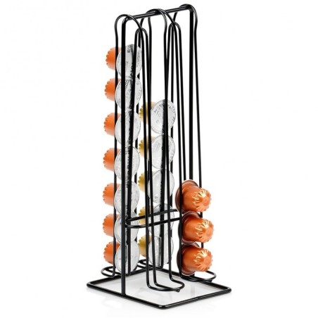 Kohvikapslite hoidja, metall, must, 30 cm | FreshDesign.ee