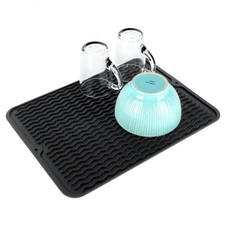 Silikoon kuivatusmatt, must, 40x30 cm