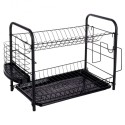 Nõuderest kahekordne, must, 51.5x24.5x33 cm | FreshDesign.ee