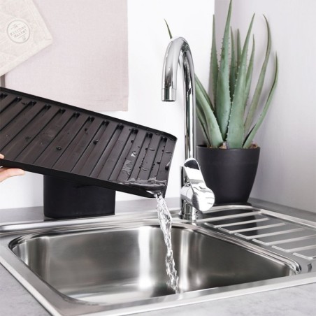 Nõrutusalus, matt must, 39.5x30.5 cm