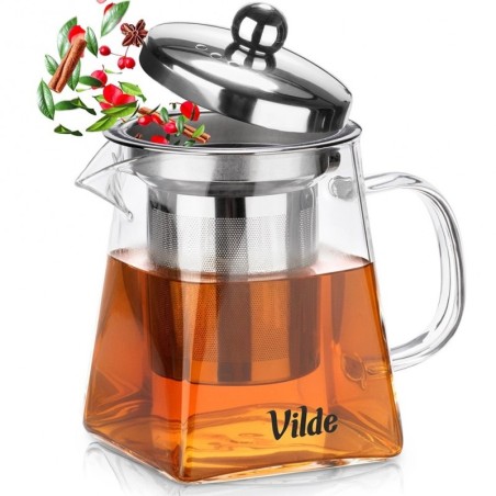 Kuumuskindlast klaasist teekann koos teetõ... | FreshDesign.ee