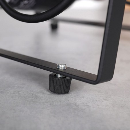 Veiniriiul metallist must 6 pudelit 21x38 cm | FreshDesign.ee