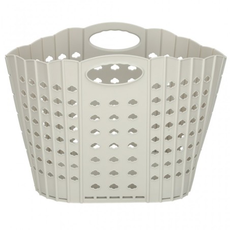 Kokkuvolditav plastik pesukorv, hall | FreshDesign.ee