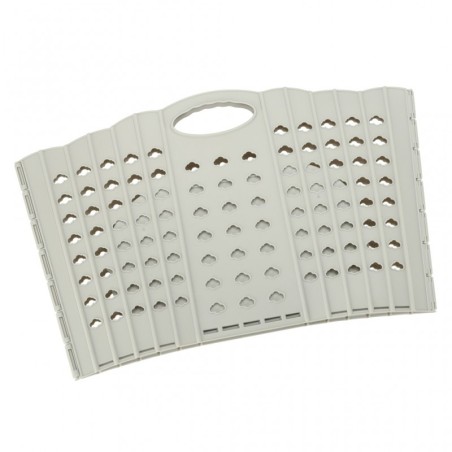 Kokkuvolditav plastik pesukorv, hall | FreshDesign.ee