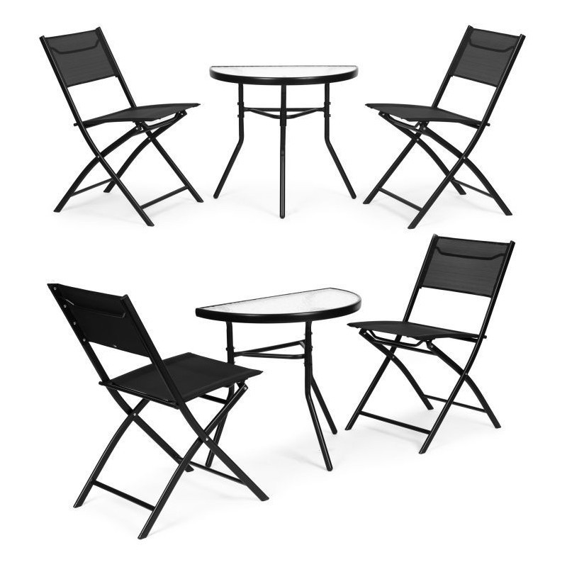 Aiamööbli komplekt, klaaslaud ja 2 tooli | FreshDesign.ee