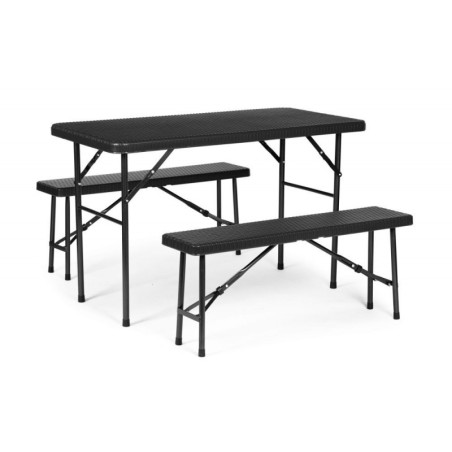 Kokkupandav laua ja pinkide komplekt