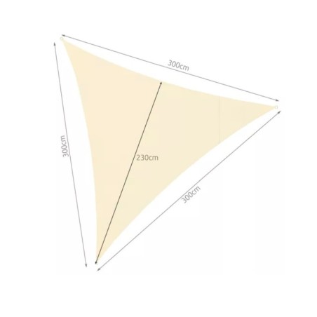 Puri päikesevari 3x3x3m - beež