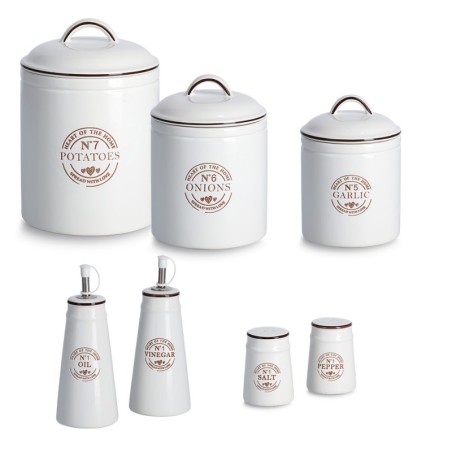 Äädika-/õlipudeli komplekt 2tk, valge | FreshDesign.ee