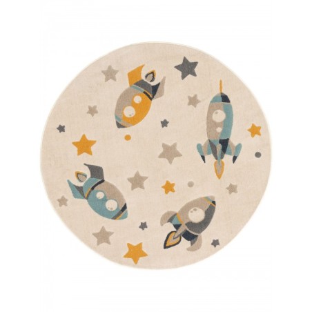 Lastetoa vaip Apollo kreem Ø 120 cm Ümmargune | FreshDesign.ee