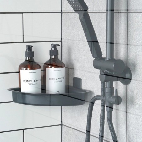 Must nurga duširiiul, liimitud, 28x22x8 cm | FreshDesign.ee