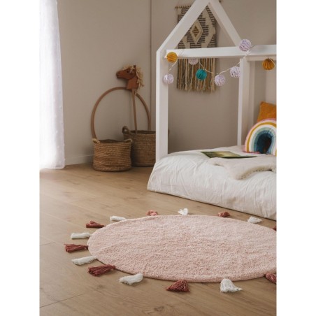 Pestav lastetoa VAIP Malu roosa Ø 100 cm Ümmargune