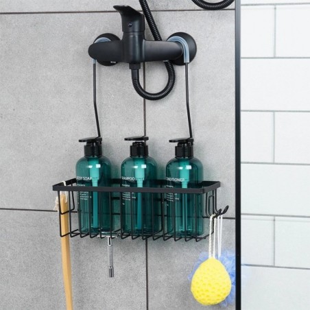 Metallist riputatav duširiiul, must, 33,5x12,5x38 cm