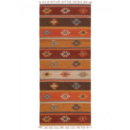 Käsitsi kootud Kelim Zohra värviline 80x200 cm | FreshDesign.ee