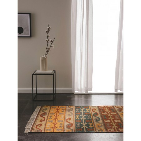 Käsitsi kootud Kelim Zohra värviline 80x200 cm