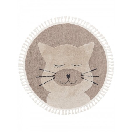 Lastetoa vaip Momo cat beež Ø 120 cm | FreshDesign.ee