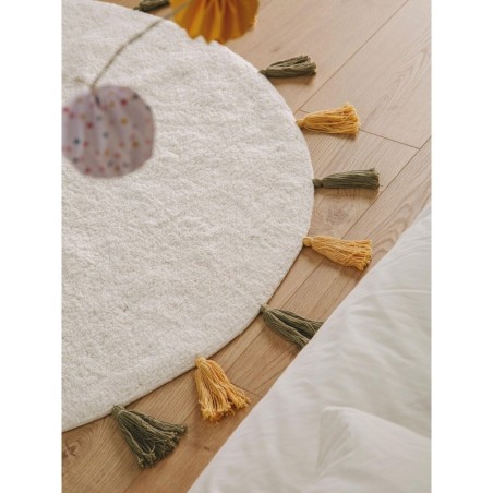 Pestav lastetoa vaip Malu yellow/green Ø 120 cm | FreshDesign.ee