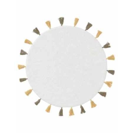 Pestav lastetoa vaip Malu yellow/green Ø 80 cm | FreshDesign.ee