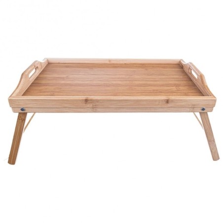 Kokkupandav bambusest hommikusöögilaud 50x30x24,5 cm