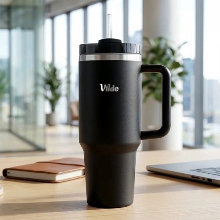 Termokruus, must teras, käepidemega 1, 2 liitrit