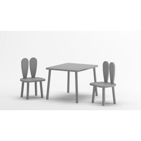 Laste puidust laua ja toolide komplekt Bun... | FreshDesign.ee